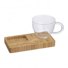 Set espresso din bambus, 150 ml